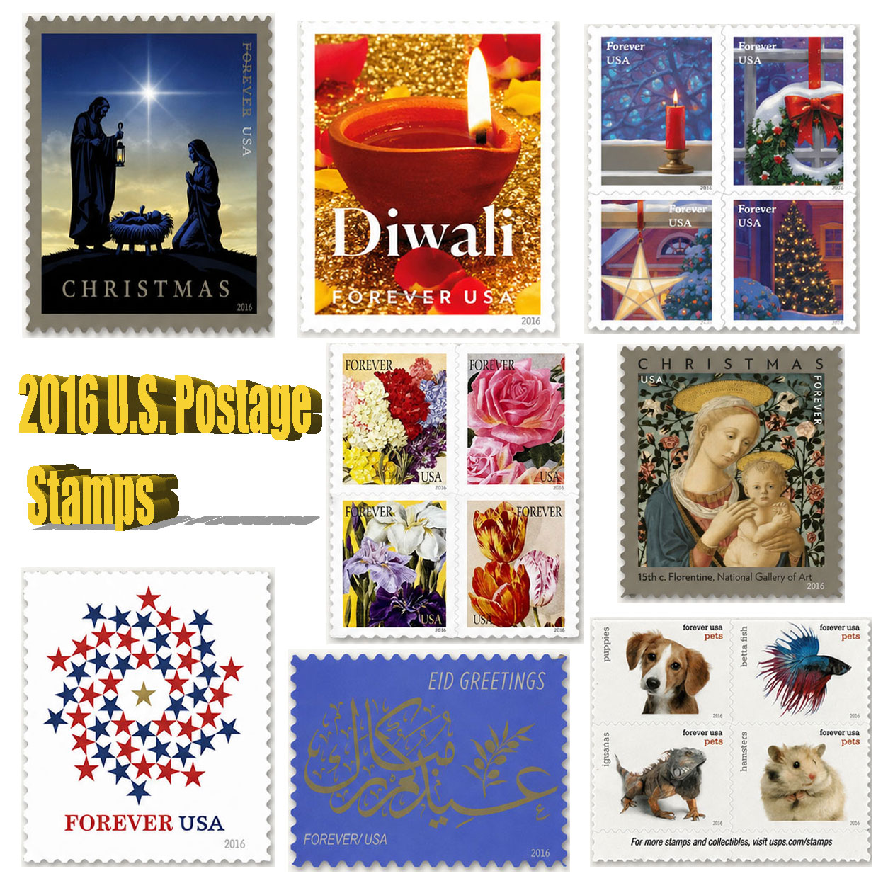 2016 U.S. Postage Stamps