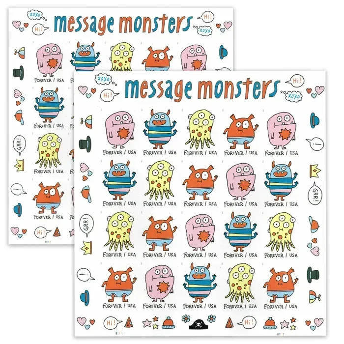 2021 Message Monsters Stamps