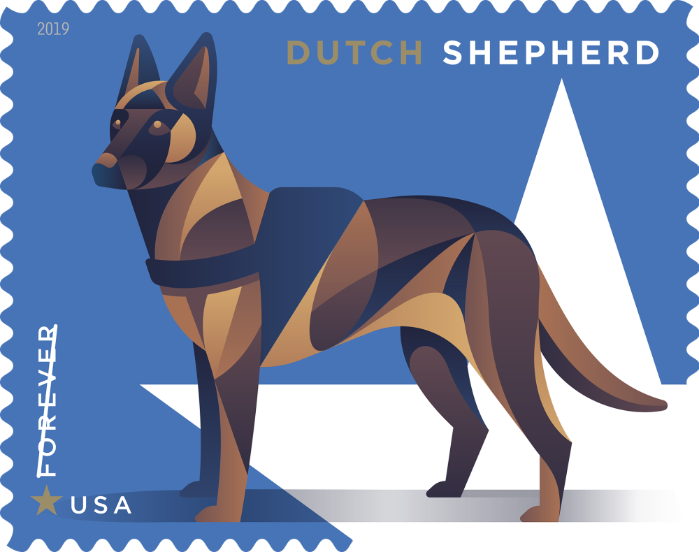 2019 Military Working Dogs Stamps 100 PCS
