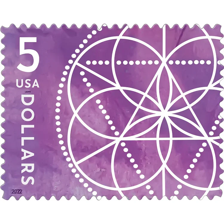 2022 $5 Floral Geometry Stamps