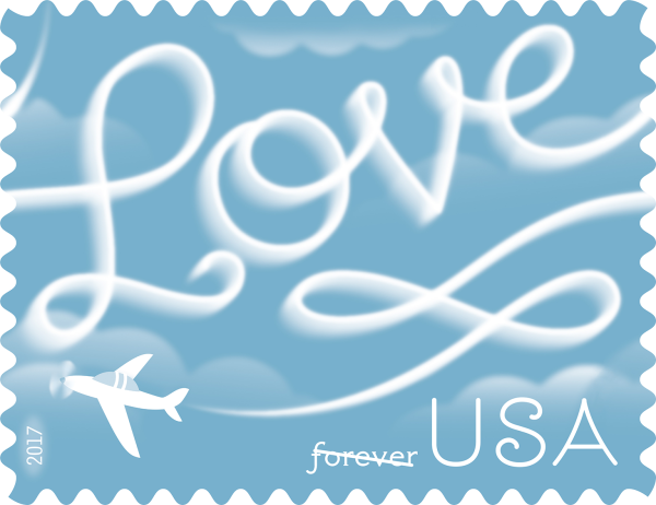 2017 Love Skywriting Stamps