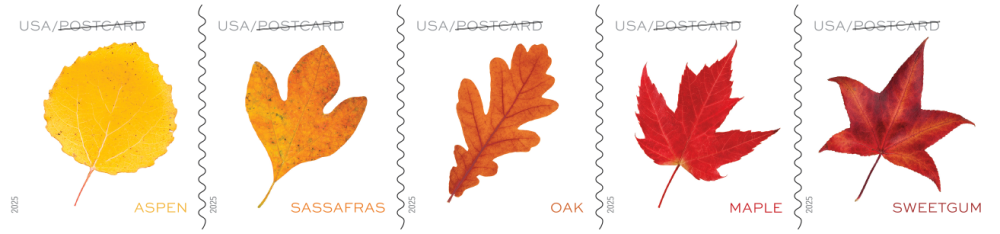 2025 Vibrant Leaves Stamps