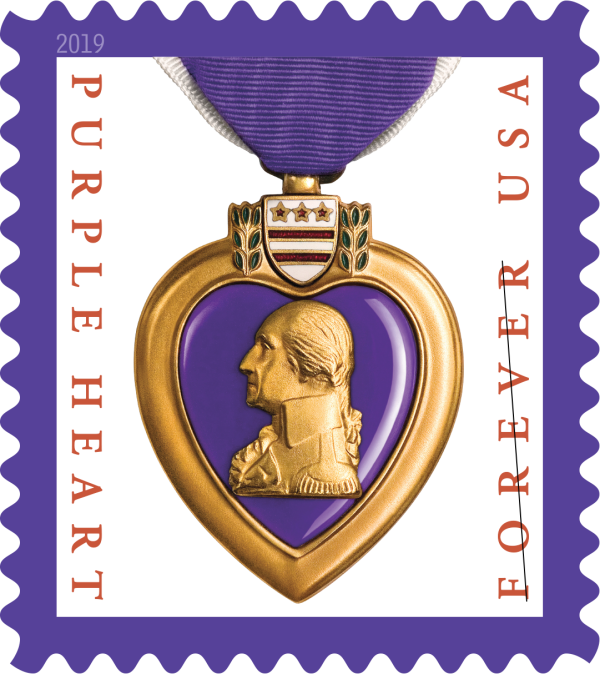 2019 Purple Hear Medal Stamps