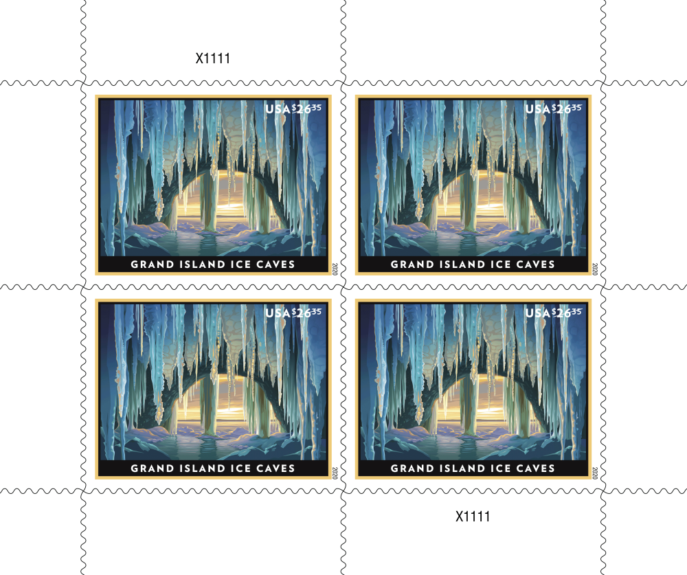 2020 Grand Island Ice Caves stamps