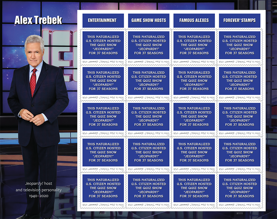 2024 Alex Trebek Stamps