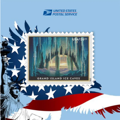 2020 Grand Island Ice Caves stamps