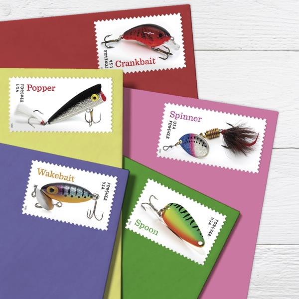 2025 Freshwater Fishing Lures Stamps 100 pcs