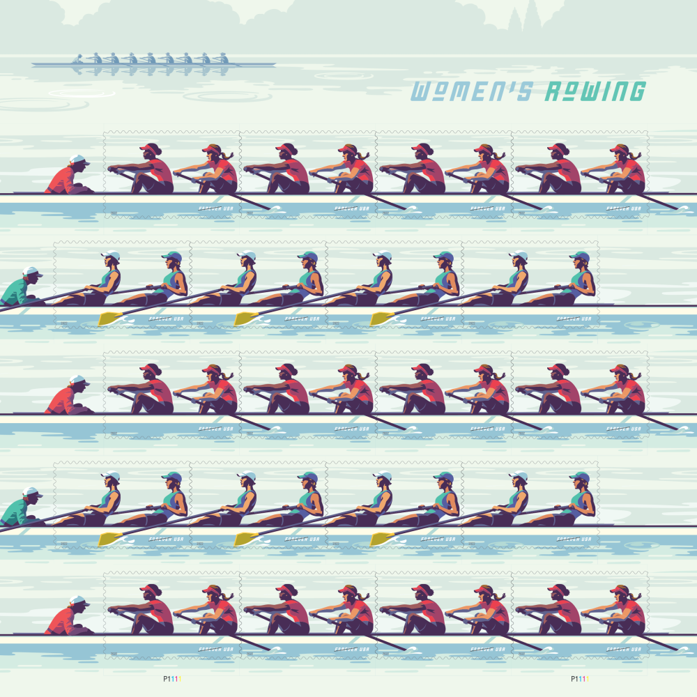 2022 Women's Rowing Stamps 100 PCS